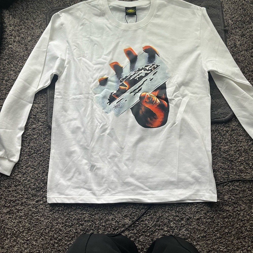 White Cortiez Graphic Crewneck Sweater